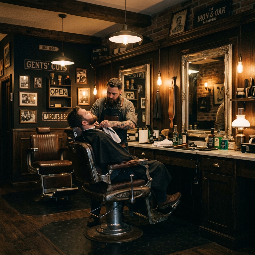 Interior barbería